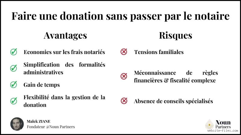 Comment faire une donation sans passer par un notaire ? (1/2)