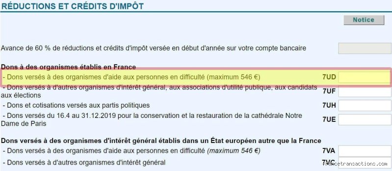 Où indiquer les dons aux associations sur sa déclaration d'impôts pour maximiser sa réduction fiscale ?