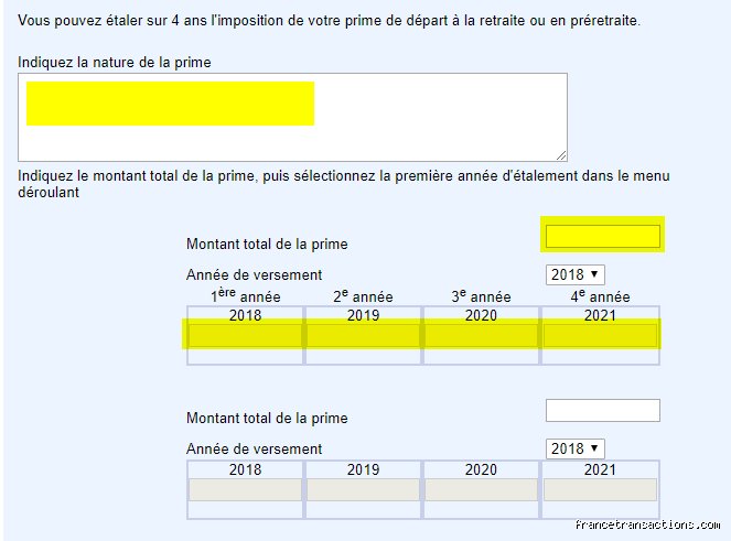 Quel est le montant d'une prime de départ à la retraite ?