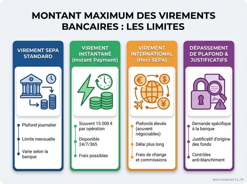 Quel est le montant maximum d’un virement bancaire sans justificatif ? Ce que les banques ne vous disent pas toujours
