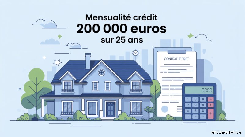 Quelle mensualité pour un prêt de 200.000 euros sur 25 ans ? Le guide complet pour ne pas se planter