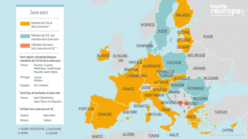 Quels pays ont adopté l'euro ? Découvrez les membres de la zone euro