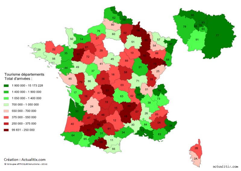 Quels sont les 10 départements les plus visités en France ? Le classement définitif entre pépites cachées et géants du tourisme