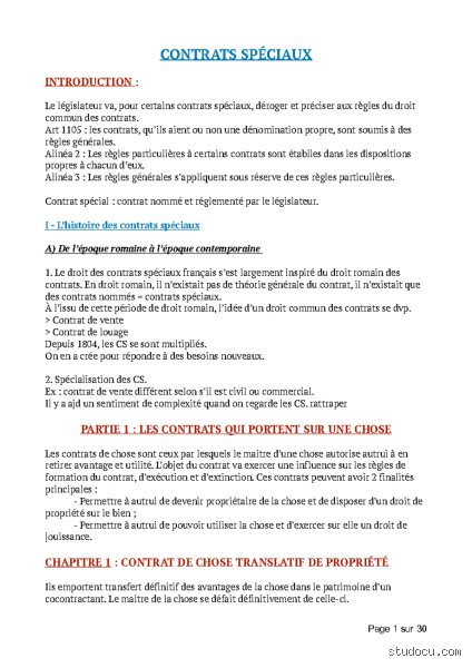 Quels sont les contrats spéciaux du contrat II : immersion au cœur de la complexité des obligations civiles et commerciales
