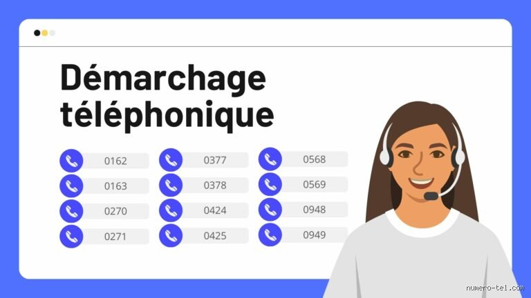 Quels sont les numéros de téléphone pour le démarchage ?