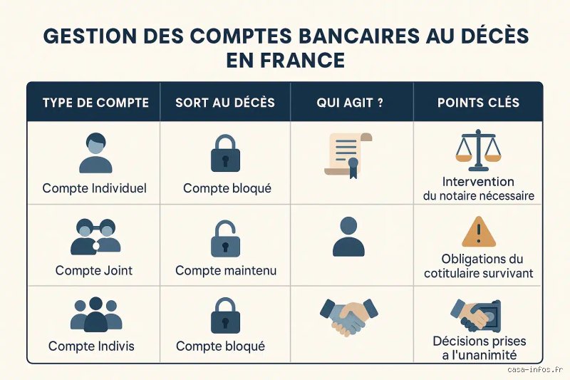 Qui hérite des comptes bancaires en cas de décès ? Tout ce qu’il faut savoir pour débloquer les avoirs du défunt