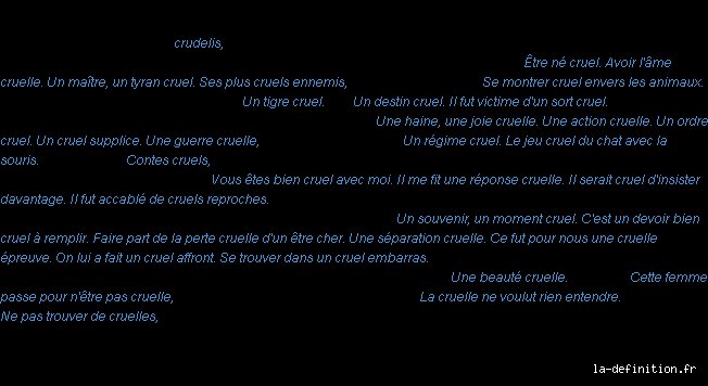Comment Appelle-t-on Quelqu'un de Cruel ? Les Mots Qui Font Mal... et Pourquoi !