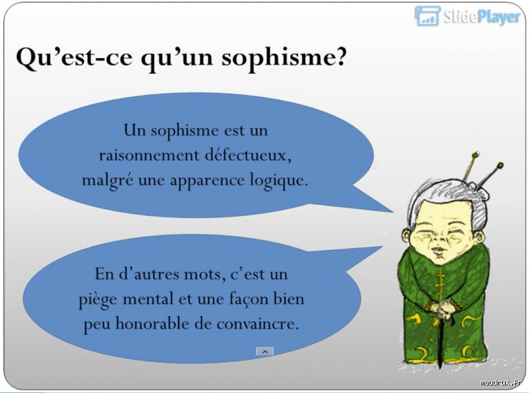 Comment faire un sophisme sans qu'on le voie : l'art subtil de l'erreur logique
