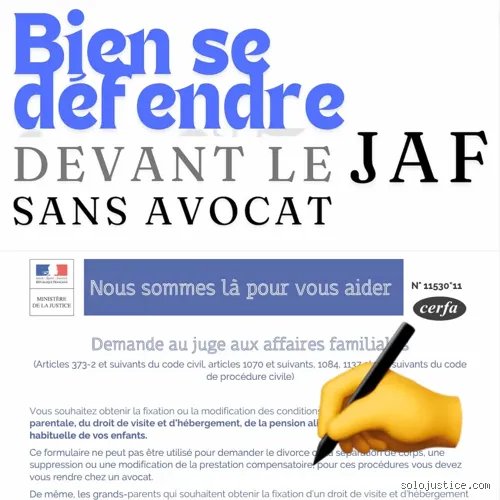 Comment se défendre sans avocat devant le juge aux affaires familiales
