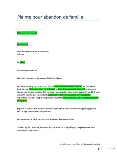 Puis-je porter plainte pour abandon de famille ?