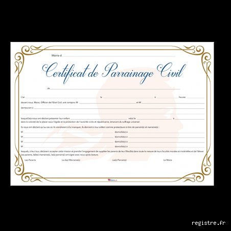 Qu'est-ce qu'un certificat de parrainage ?