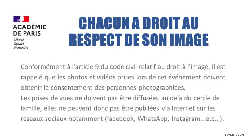 Quand le droit à l'image ne s'applique pas ?