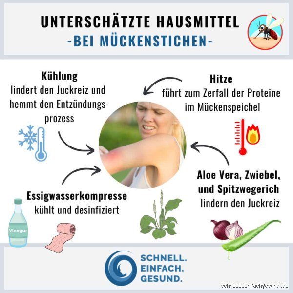 Ist Salzwasser gut für Mückenstiche?