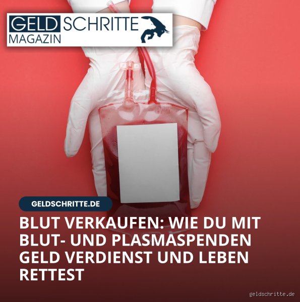 Kann ich mein Blut verkaufen?
