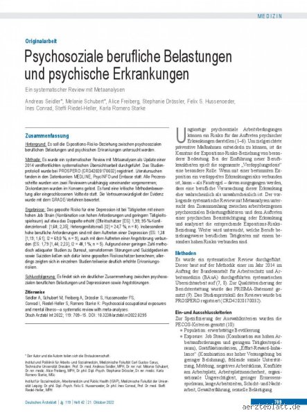 Kann man durch psychische Belastung krank werden?