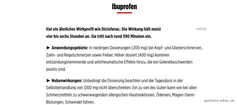 Wann fängt eine IBU an zu wirken?