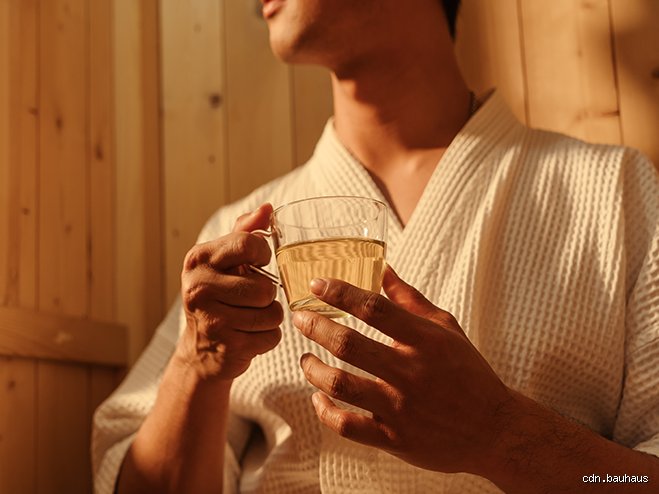 Wann trinken in der Sauna?