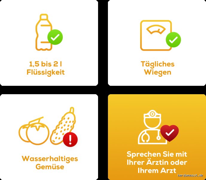 Warum nicht viel trinken bei Herzinsuffizienz?