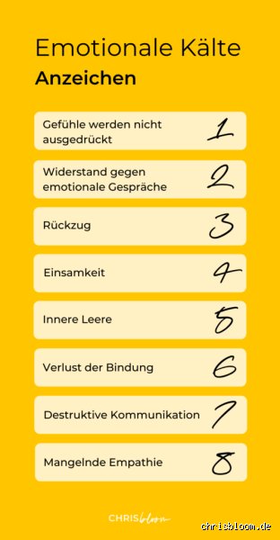 Warum wird man Gefühlskalt?