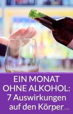 Was passiert mit dem Körper nach 1 Monat ohne Alkohol?