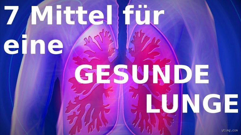 Was tut gut für die Lunge?