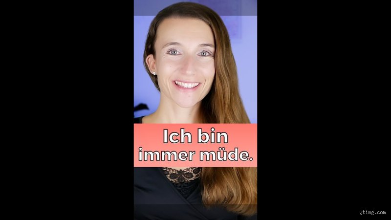 Wie sagt man ich bin müde?