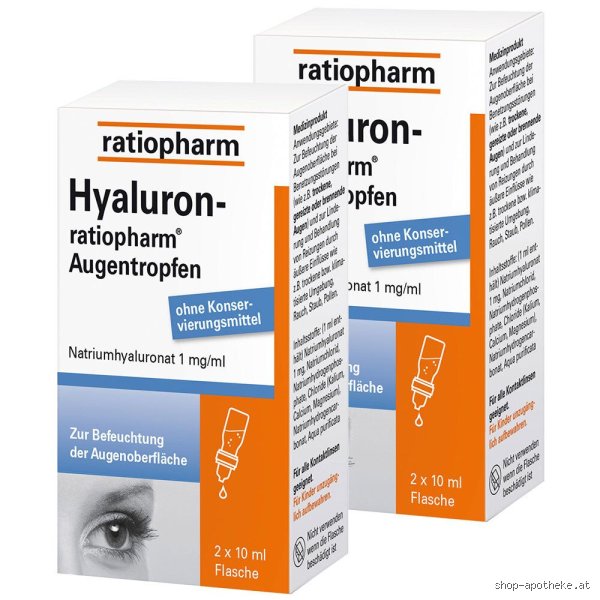 Wie viel Hyaluron in Augentropfen?
