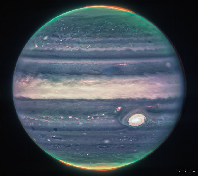 Was sieht man beim Jupiter?