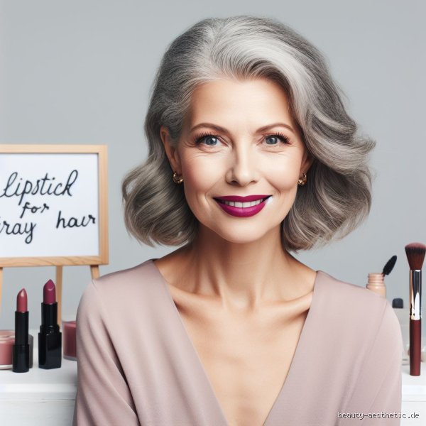 Graue Haare, Knalliger Kuss: Welcher Lippenstift lässt dich strahlen?