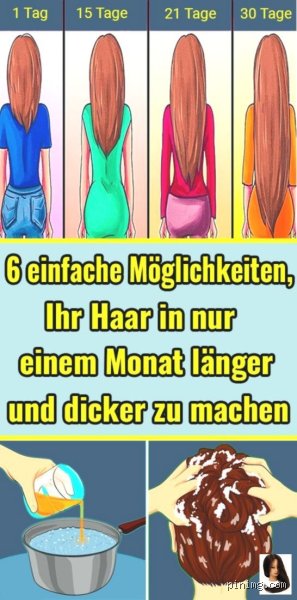 Wie bekomme ich meine Haare dicker und länger?