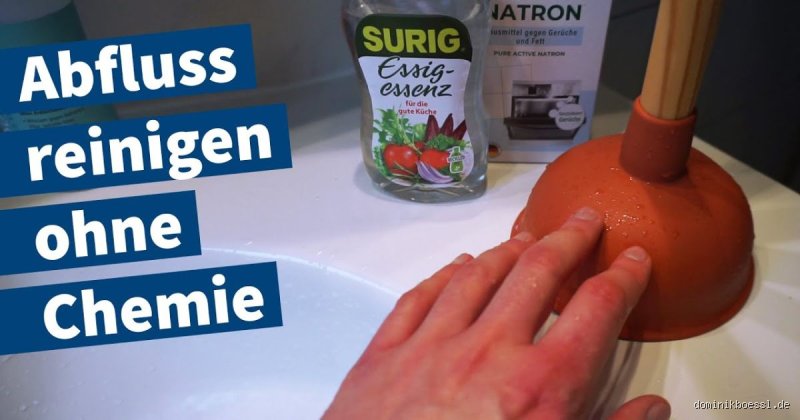 Kann man mit Essig den Abfluss reinigen?