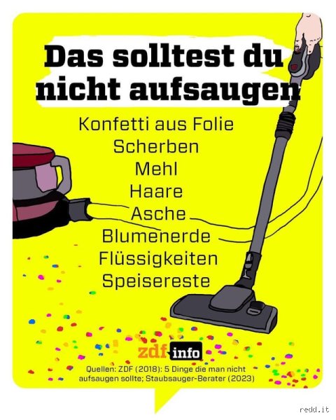 Wann darf ich nicht saugen?
