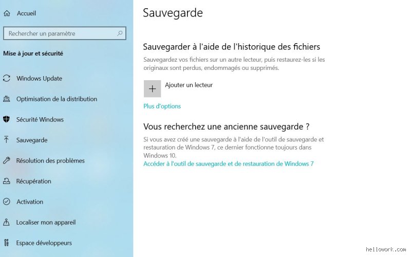 Comment activer la sauvegarde Windows ?