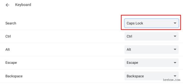 Comment activer la touche majuscule sur Chromebook ?