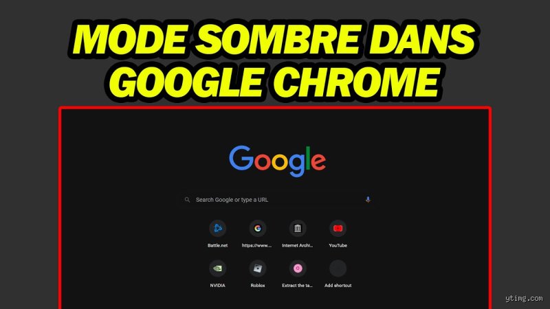 Comment désactiver le mode sombre sur Google Chrome PC
