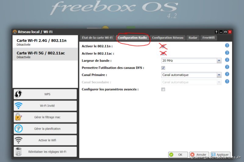 Comment désactiver le Wi-Fi sur Freebox Révolution ?