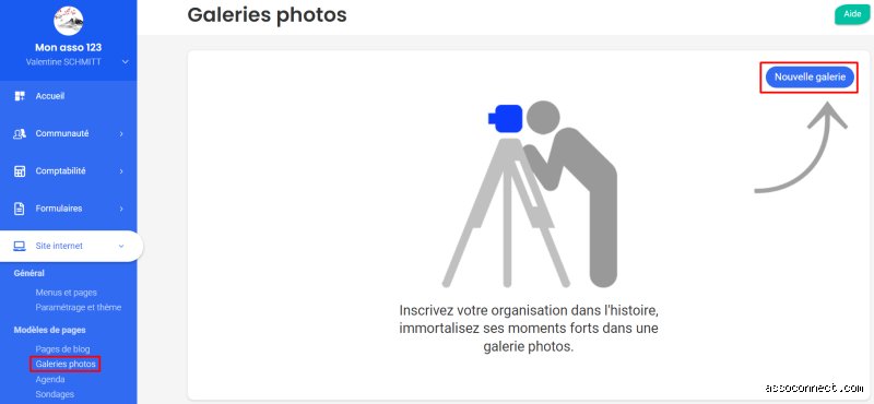 Comment mettre toutes mes photos dans la galerie ?