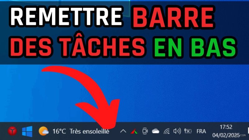 Comment remettre la barre de navigation en bas de l'écran ?