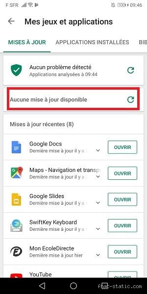 Comment savoir si mes applications sont à jour ?