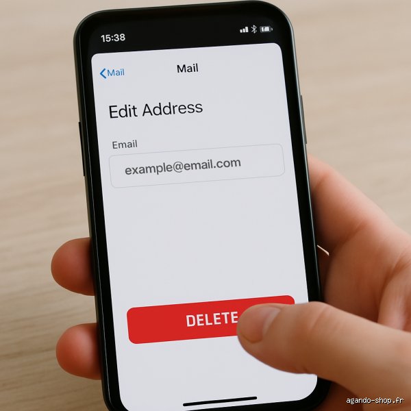 Comment supprimer une adresse mail enregistrée ?
