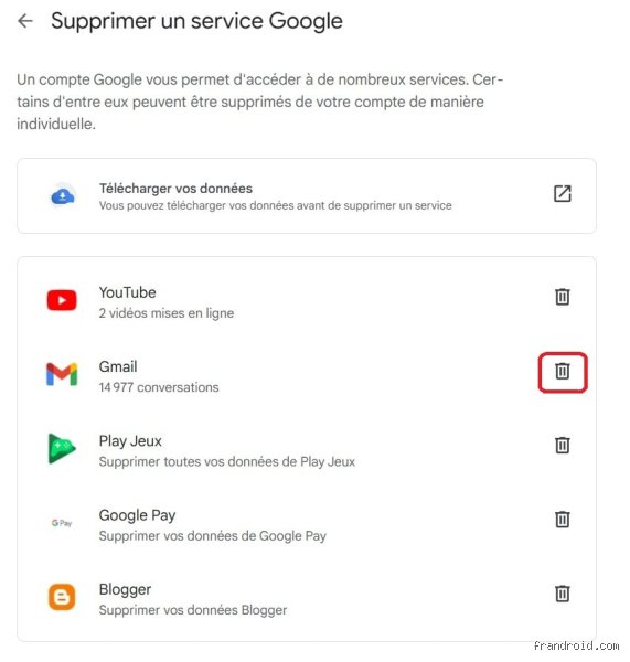Comment supprimer une adresse mail sur Google ?