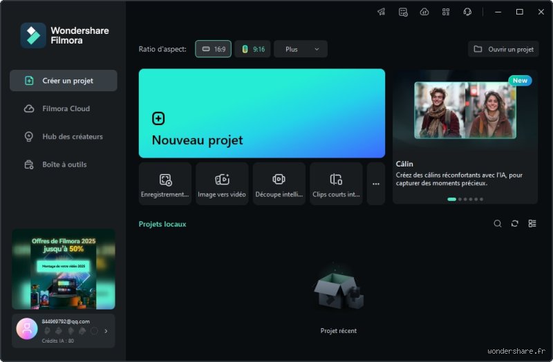 Comment télécharger un projet sur Filmora ?