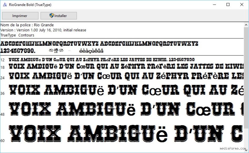 Où mettre nouvelle police de caractère ?
