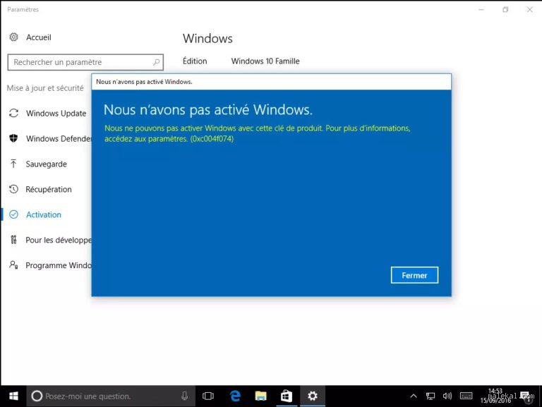 Pourquoi mon Windows est désactivé ?