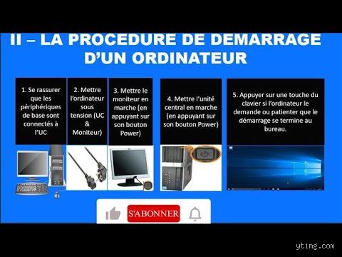 Quelles sont les étapes de démarrage de l'ordinateur : du clic initial à l'écran d'accueil ?