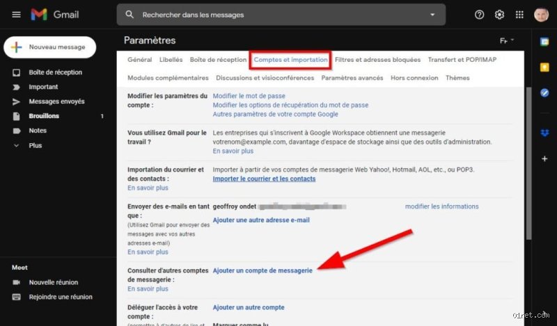 Quelles sont mes adresses mail ?