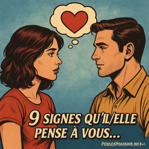 Quand un homme dit qu'il pense à vous ?
