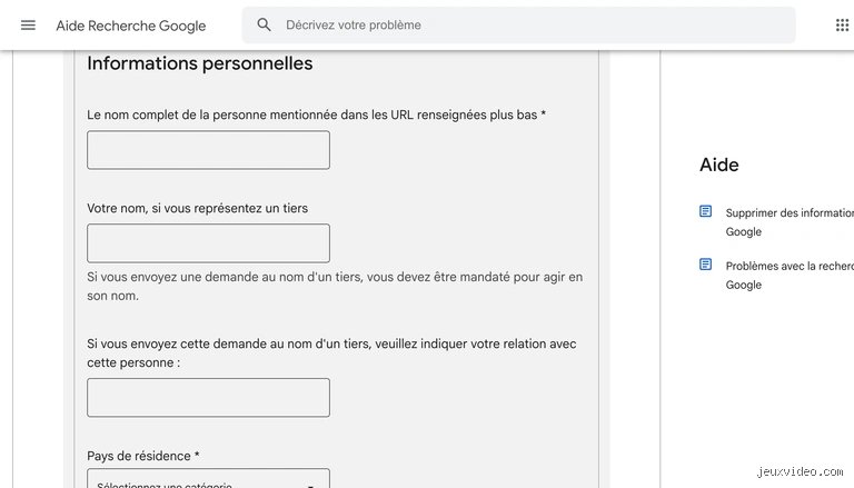 Comment supprimer nos informations sur Google ?