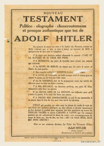 Que disait le testament d'Hitler ? La vérité brute sur les dernières volontés du dictateur dans son bunker