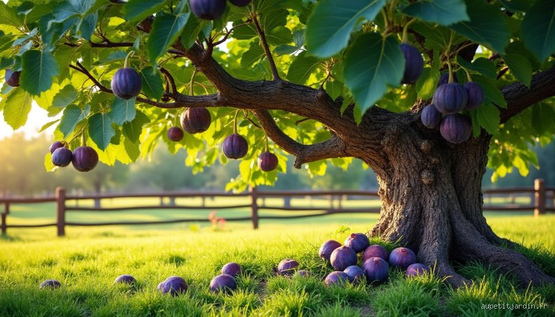 Quel mois le figuier donne des fruits ?